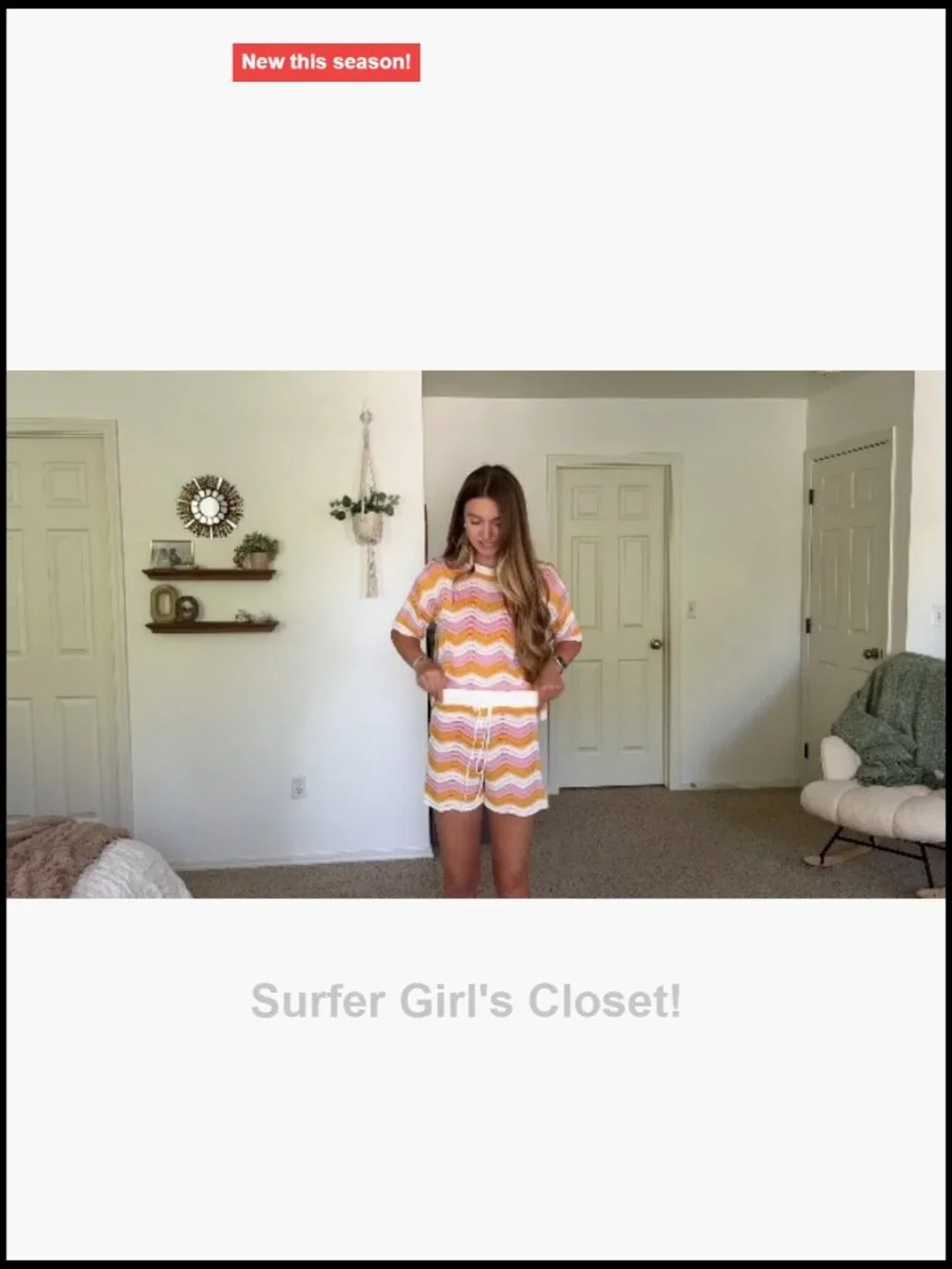 Women 2 Piece Set Short Sleeve Crochet Cover Up with Shorts Beach Vacation